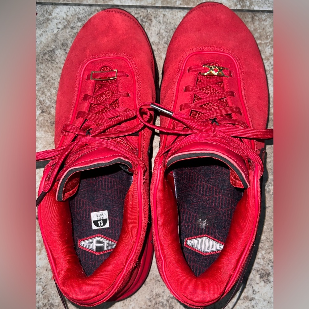 Red Nike Basketball shoes